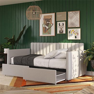 Novogratz Brittany Storage Drawer Twin Daybed