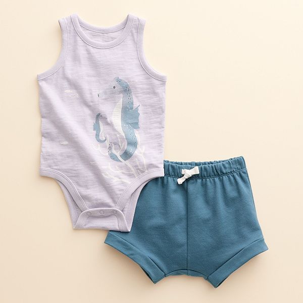 Baby Little Co. by Lauren Conrad Organic Tank Bodysuit & Bubble Short Set