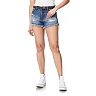 Juniors' WallFlower Fearless Curvy Insta Vintage High-Rise Belted Shorts