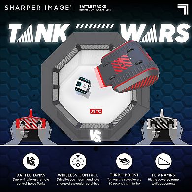 Sharper Image Toy RC Battle Track 2-Pack LED Battlers 