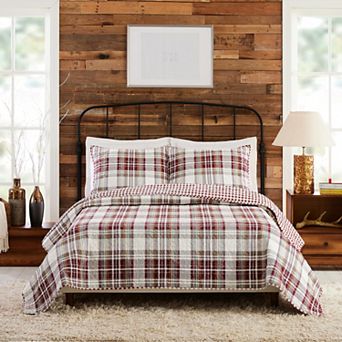 Laurel & Mayfair Camden Plaid 3 pc Quilt Set with Shams