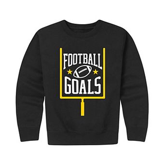 Boys 8-20 Football Goals Crew Fleece Sweatshirt