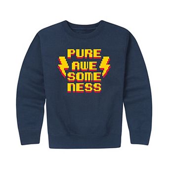 Boys 8-20 Pure Awesomeness Crew Fleece Sweatshirt