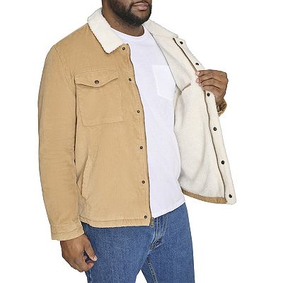 Big Tall Levi's® Classic Corduroy Sherpa-Lined Trucker Jacket
