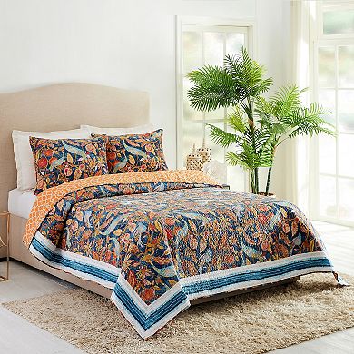 Dena Home Peacock Garden Quilt Set