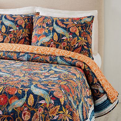 Dena Home Peacock Garden Quilt Set