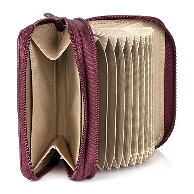 Julia Buxton Hudson Pik-Me-Up Wizard Leather Wallet