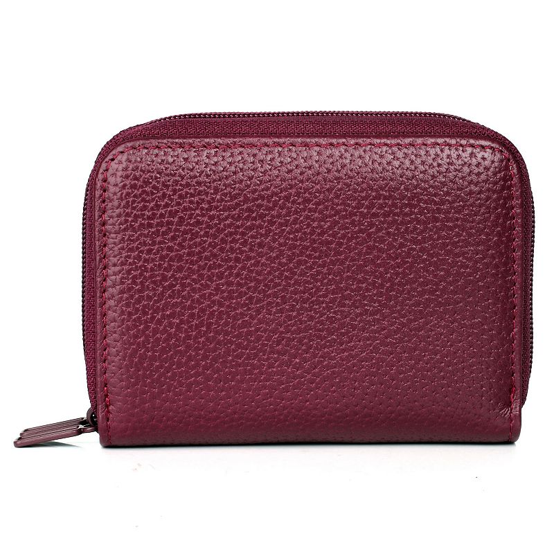 UPC 628210180499 product image for Julia Buxton Hudson Pik-Me-Up Wizard Leather Wallet, Red | upcitemdb.com