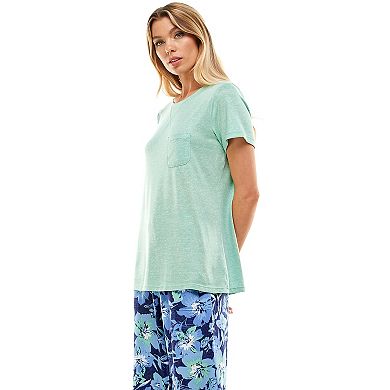 Women's Croft & Barrow® Whisperluxe Pajama Tee with Pocket