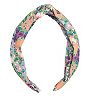 SO® Multicolor Floral Top Knot Headband