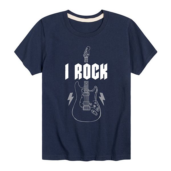 Boys 8-20 I Rock Guitar Graphic Tee