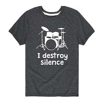 Boys 8-20 I Destroy Silence Graphic Tee