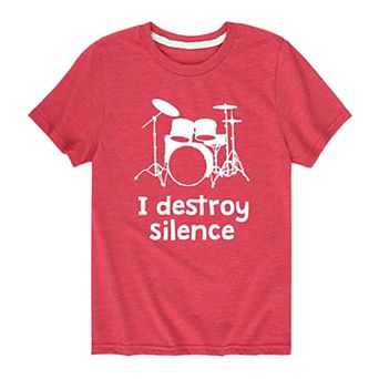 Boys 8-20 I Destroy Silence Graphic Tee