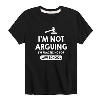 Boys 8-20 Practicing For Law School Graphic Tee