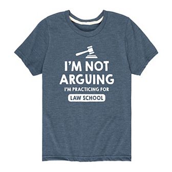 Boys 8-20 Practicing For Law School Graphic Tee