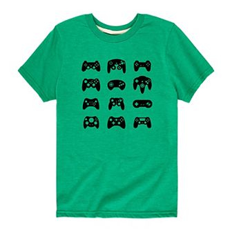 Boys 8-20 Game Controller Grid Graphic Tee