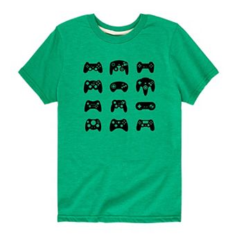 Boys 8-20 Game Controller Grid Graphic Tee