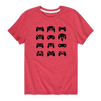 Boys 8-20 Game Controller Grid Graphic Tee
