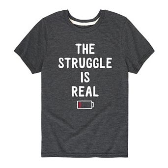 Boys 8-20 The Struggle Is Real Graphic Tee