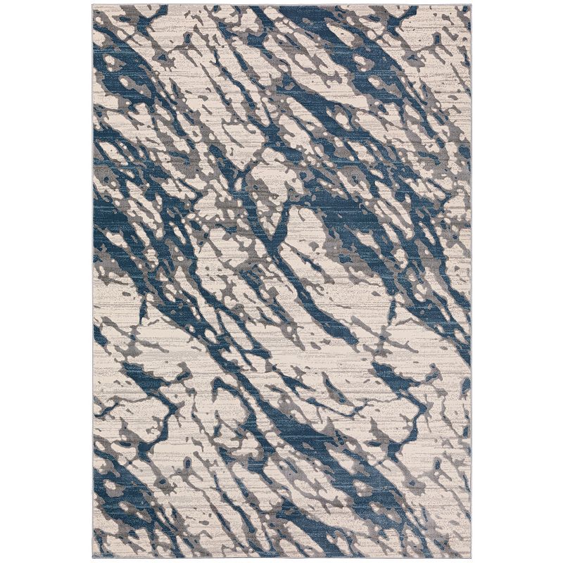 Addison Abstract Area Rug, Blue, 8X10 Ft