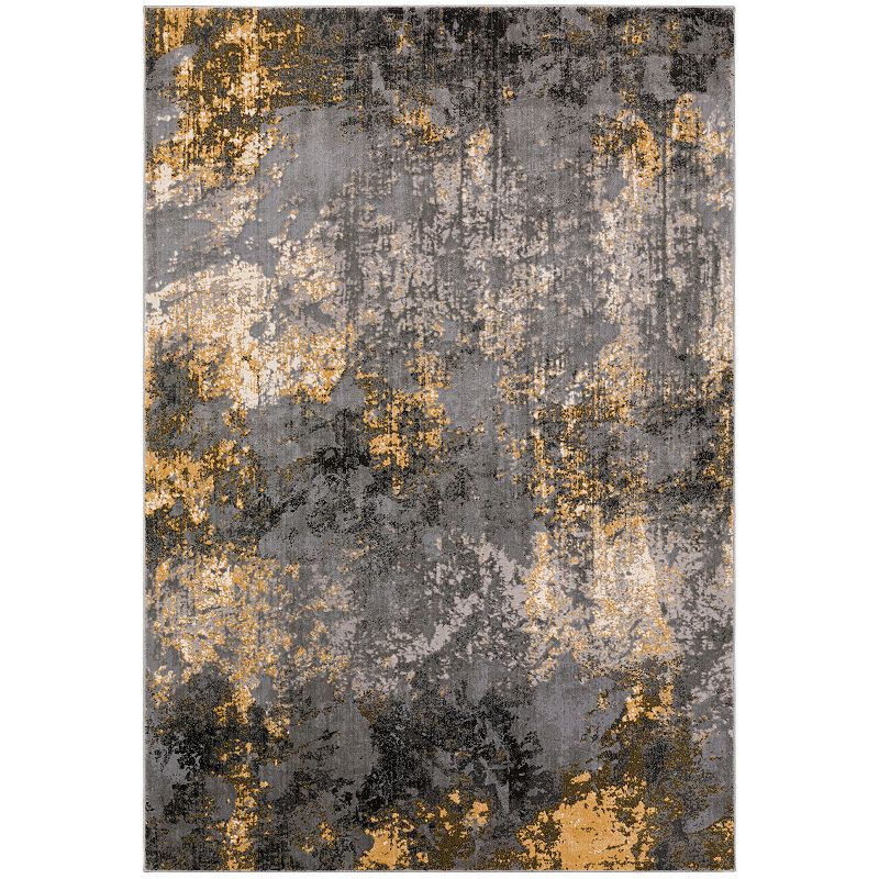 Addison Dayton Transitional Watercolor Accent Rug, Grey, 2X7.5 Ft