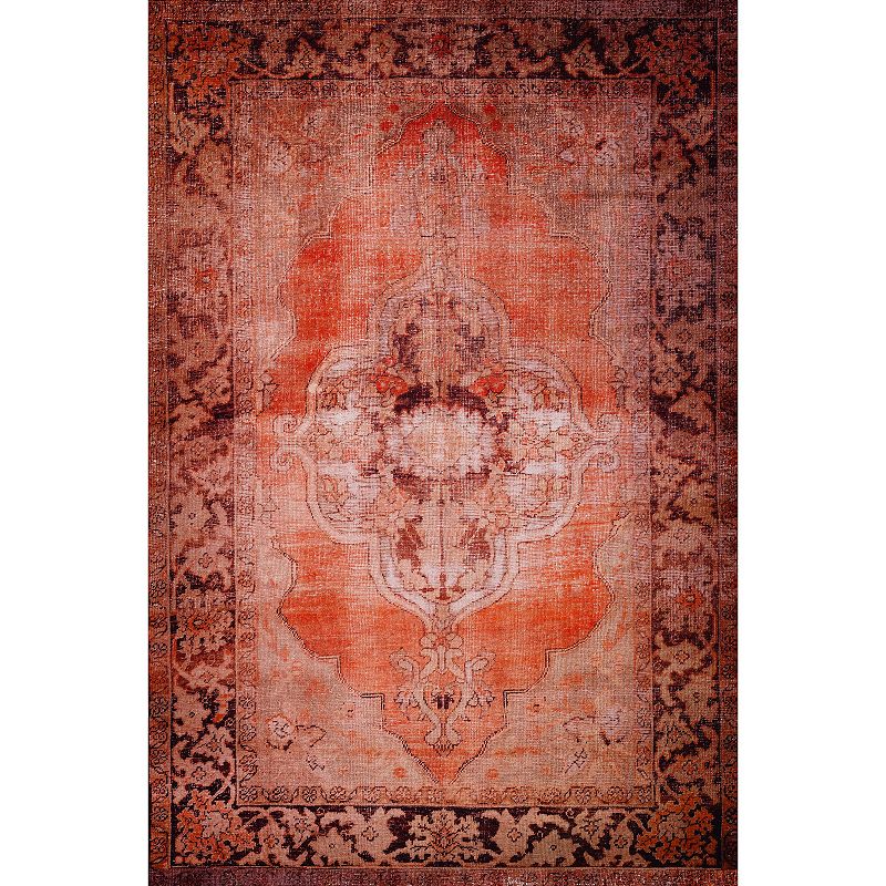 Addison Kensington Sky Persian Non-skid Area Rug, Red, 8.5X13 Ft