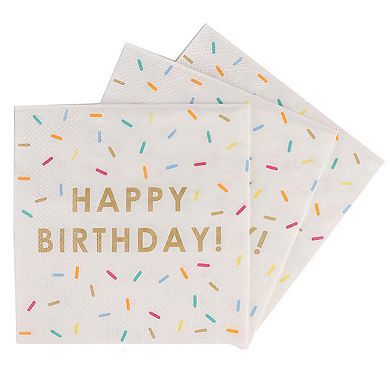 Table Fun Happy Birthday Paper Napkin 20-Pack