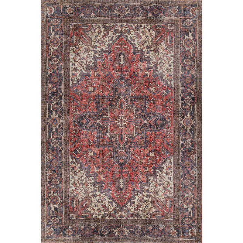 Addison Kensington Red Persian Non-skid Accent Rug, 8.5X13 Ft