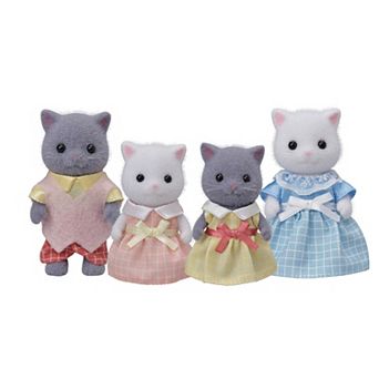 Calico Critters Persian Cat Family Set of 4 Collectible Doll Figures