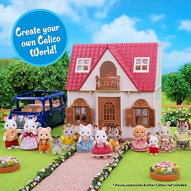 Calico Critters Persian Cat Family Set of 4 Collectible Doll Figures