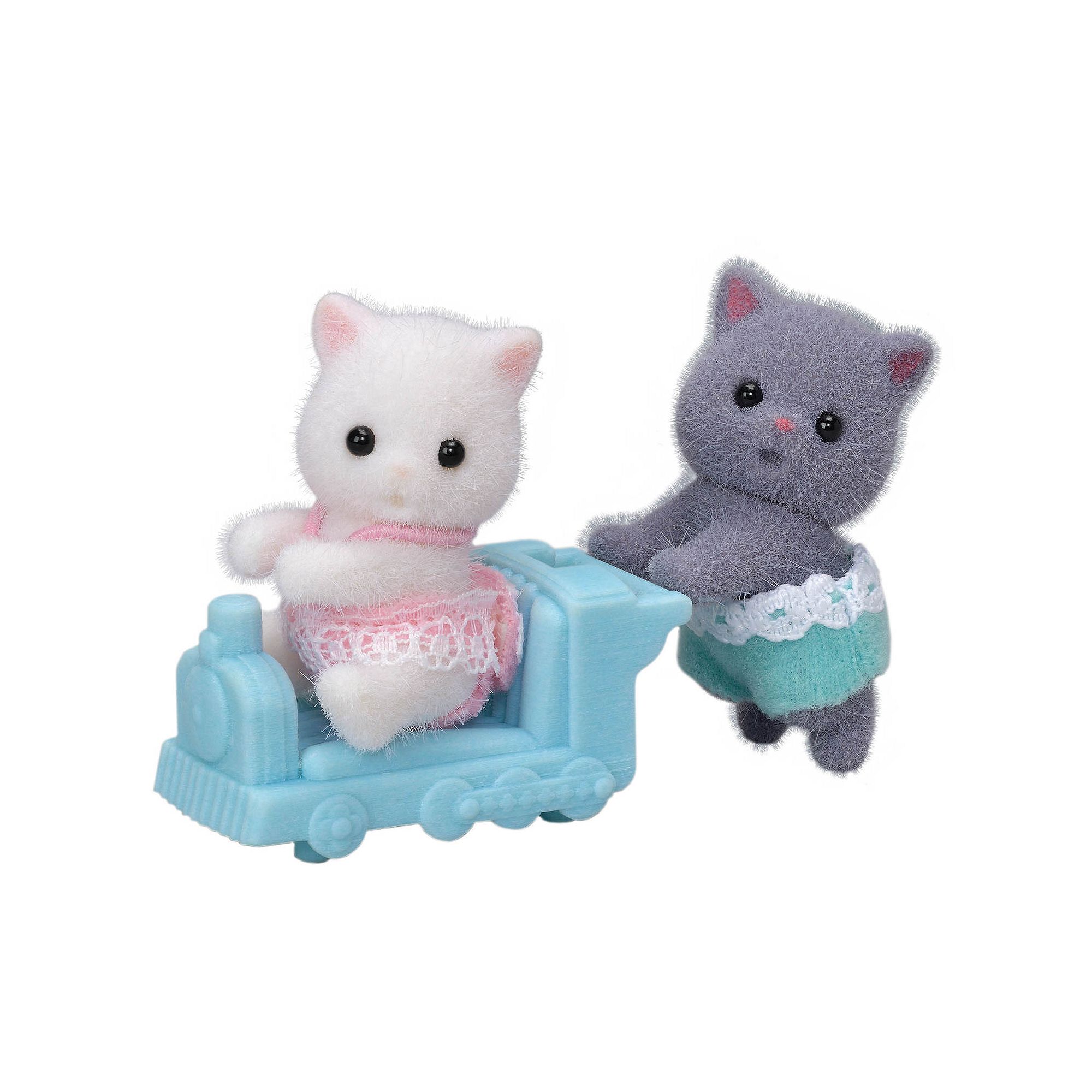 Calico Critters Persian Cat Twins Set of 2 Collectible Doll Figures with Pu