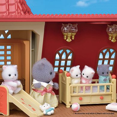 Calico Critters Persian Cat Twins Set of 2 Collectible Doll Figures with Pushcart Accessory