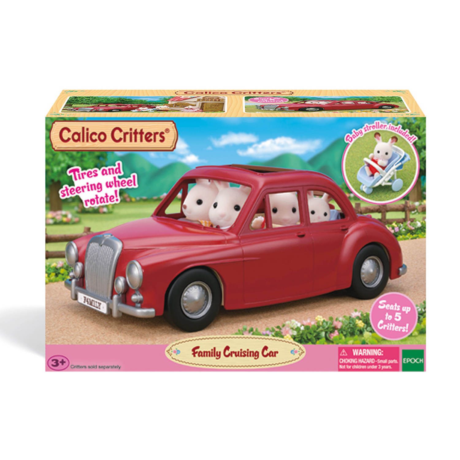 Игрушечный семейный автомобиль Calico Critters Cruising с детской коляской — фото 2