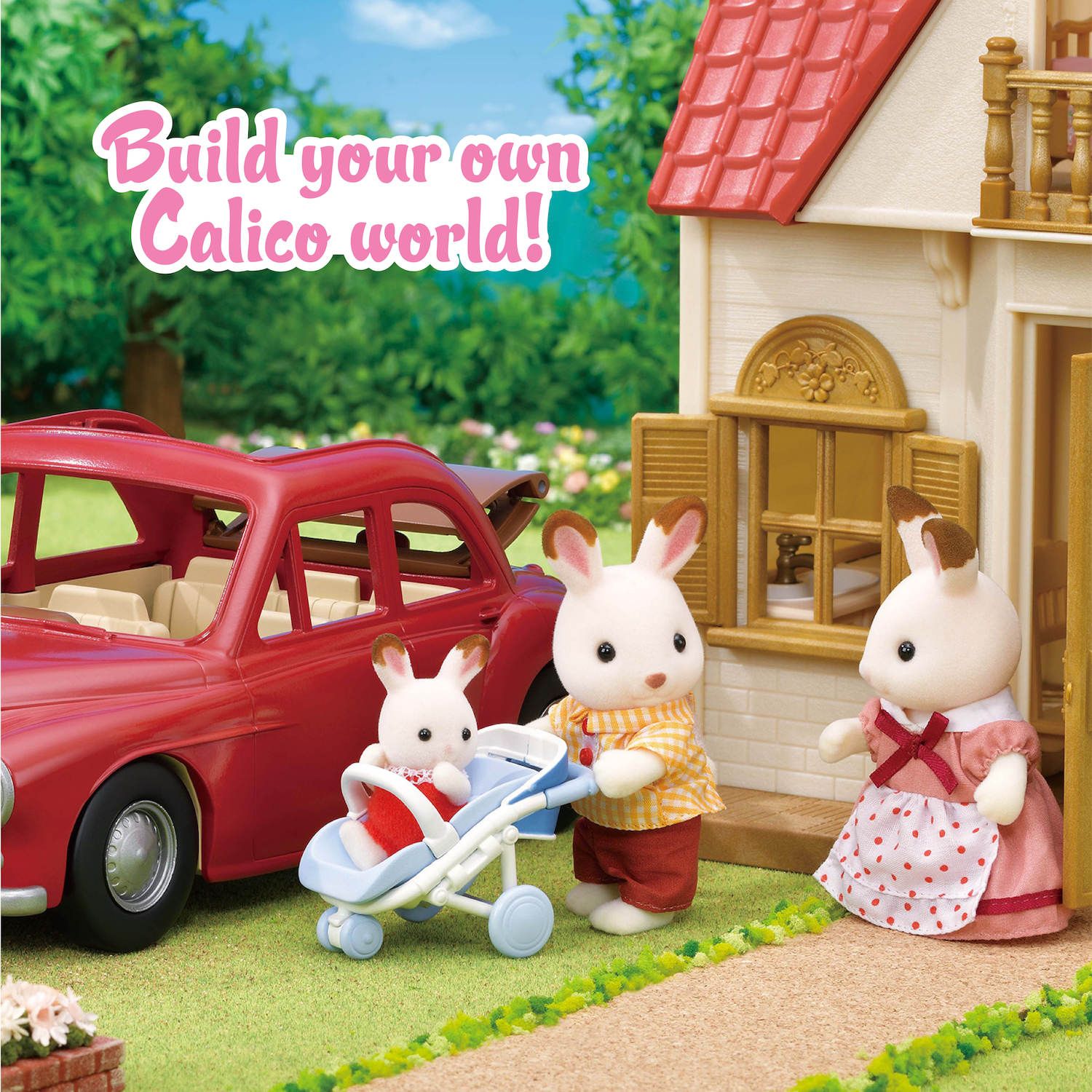 Игрушечный семейный автомобиль Calico Critters Cruising с детской коляской — фото 4