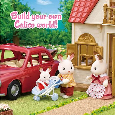 Calico Critters Family Cruising Car Toy Vehicle for Dolls with Baby Stroller Included