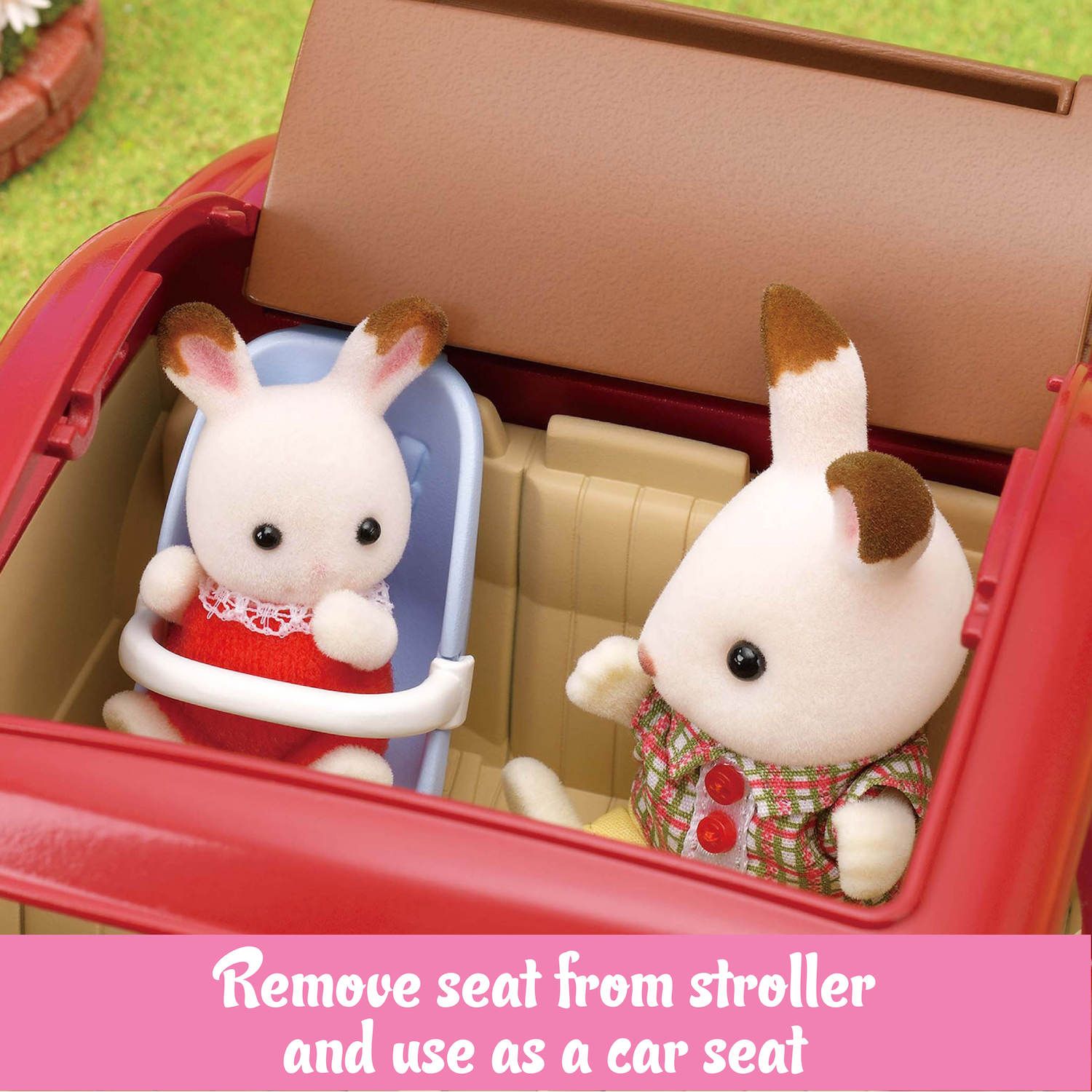 Игрушечный семейный автомобиль Calico Critters Cruising с детской коляской — фото 5