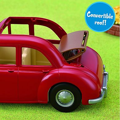 Calico Critters Family Cruising Car Toy Vehicle for Dolls with Baby Stroller Included