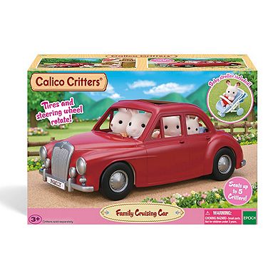 Calico Critters Family Cruising Car Toy Vehicle for Dolls with Baby Stroller Included