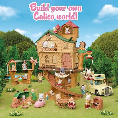 Calico hot Critter Log Cabin!