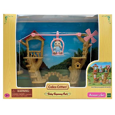 Calico Critters Baby Ropeway Park Dollhouse Playset with Figure