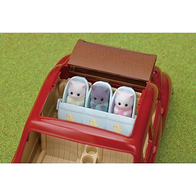 Calico Critters Triplets Stroller Dollhouse Accessory Set for Triplet Figures