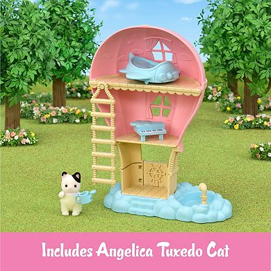 Calico Critters Baby Balloon Playhouse Dollhouse Playset with Figure