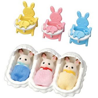 Calico Critters Triplets Care Dollhouse Playset