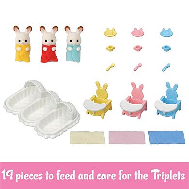 Calico Critters Triplets Care Dollhouse Playset