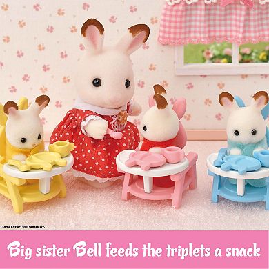 Calico Critters Triplets Care Dollhouse Playset