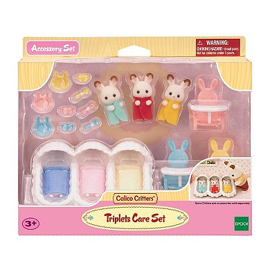 Calico Critters Triplets Care Dollhouse Playset