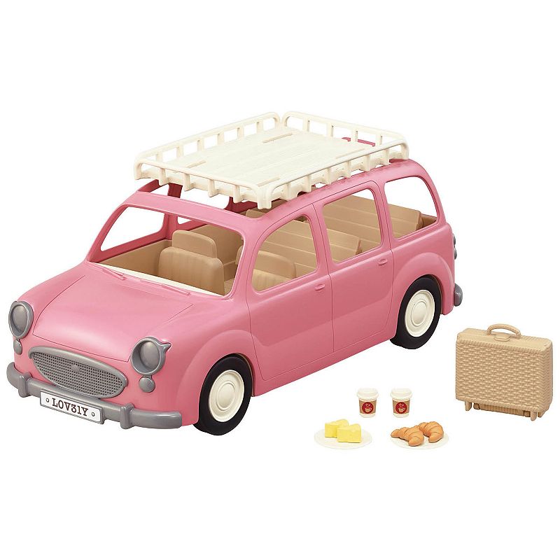 Calico Critters Family Picnic Van Toy Vehicle for Dolls with Picnic Accesso