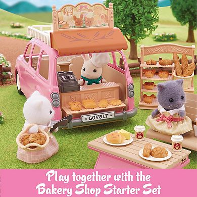 Calico Critters Family Picnic Van Toy Vehicle for Dolls with Picnic Accessories