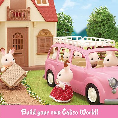 Calico Critters Family Picnic Van Toy Vehicle for Dolls with Picnic Accessories