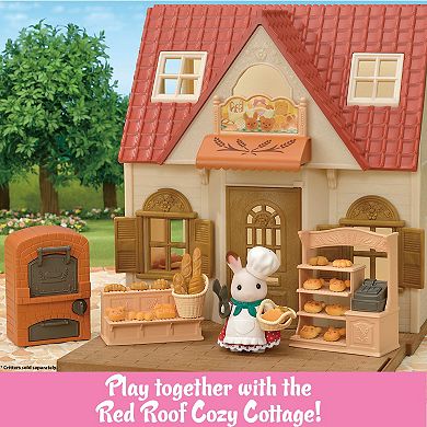 Calico Critters Bakery Shop Starter Set Dollhouse Playset with Furniture and Accessories